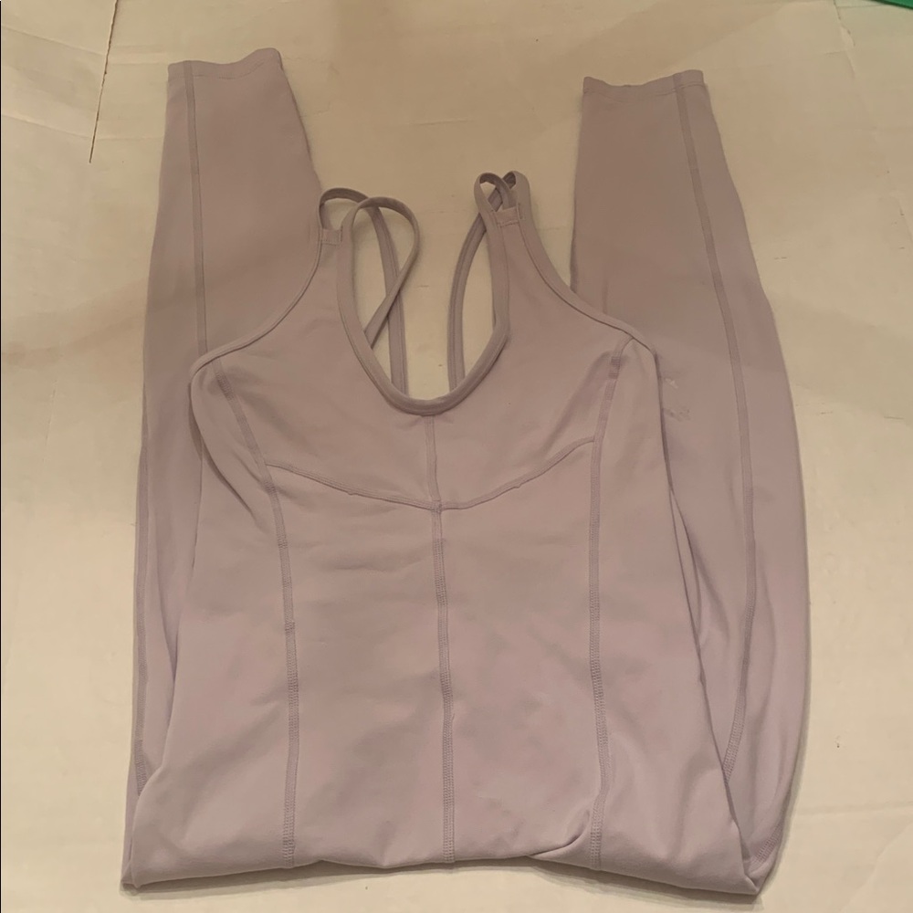 FP Movement by Free People Twist back Onesie size Small 
mauve color - Picture 5 of 8